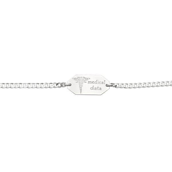 Gold Medical Alert Bracelet 7in (35959)