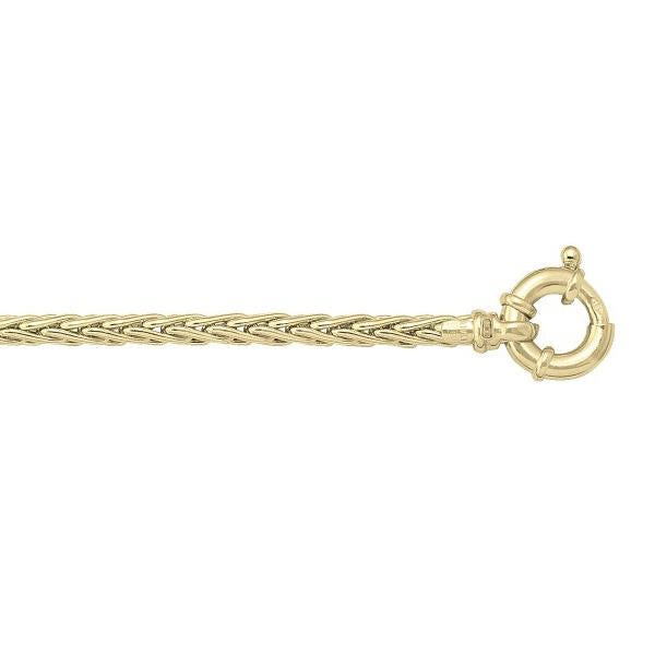 Gold Hollow Wheat Chain 18in (36183)