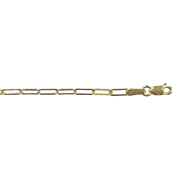 Gold Paperclip Anklet 10.5in (38113)