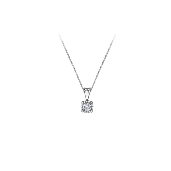 Diamond 'Illuminaire' Solitaire Pendant .07ct (38358)