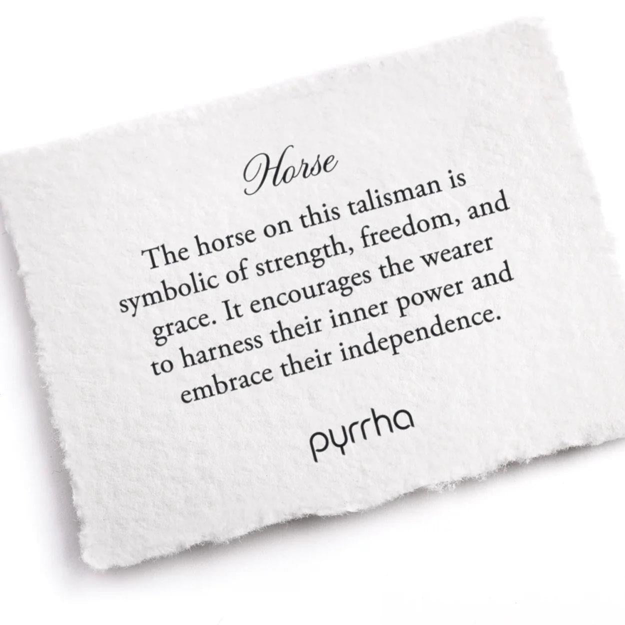 Pyrrha Necklace 'Horse' 18in (39238)