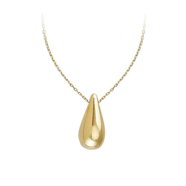 Gold Vertical Teardrop Necklace (39741)