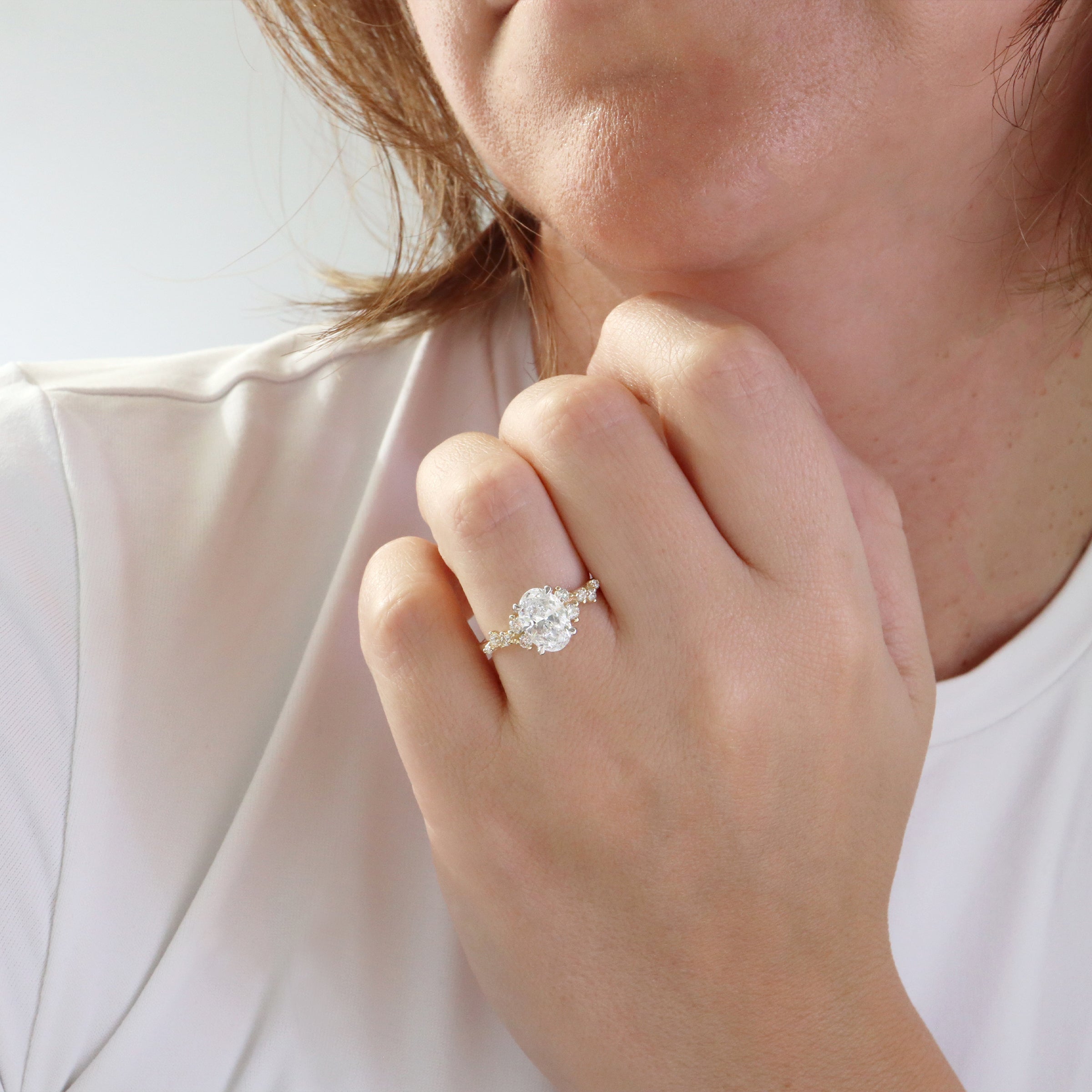 Diamond Cluster Engagement Ring - LG 1.89ct (39943)