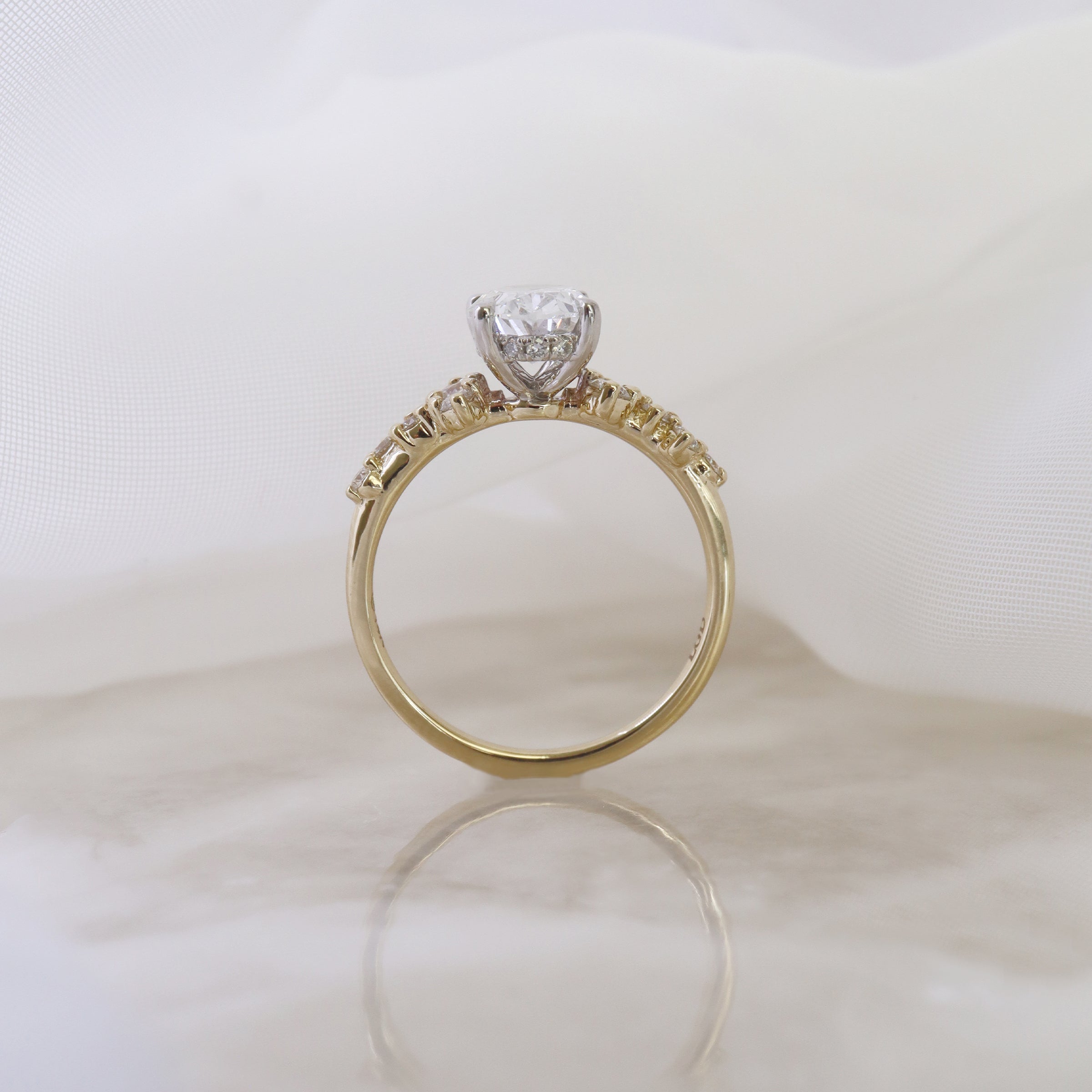 Diamond Cluster Engagement Ring - LG 1.87ct (40155)