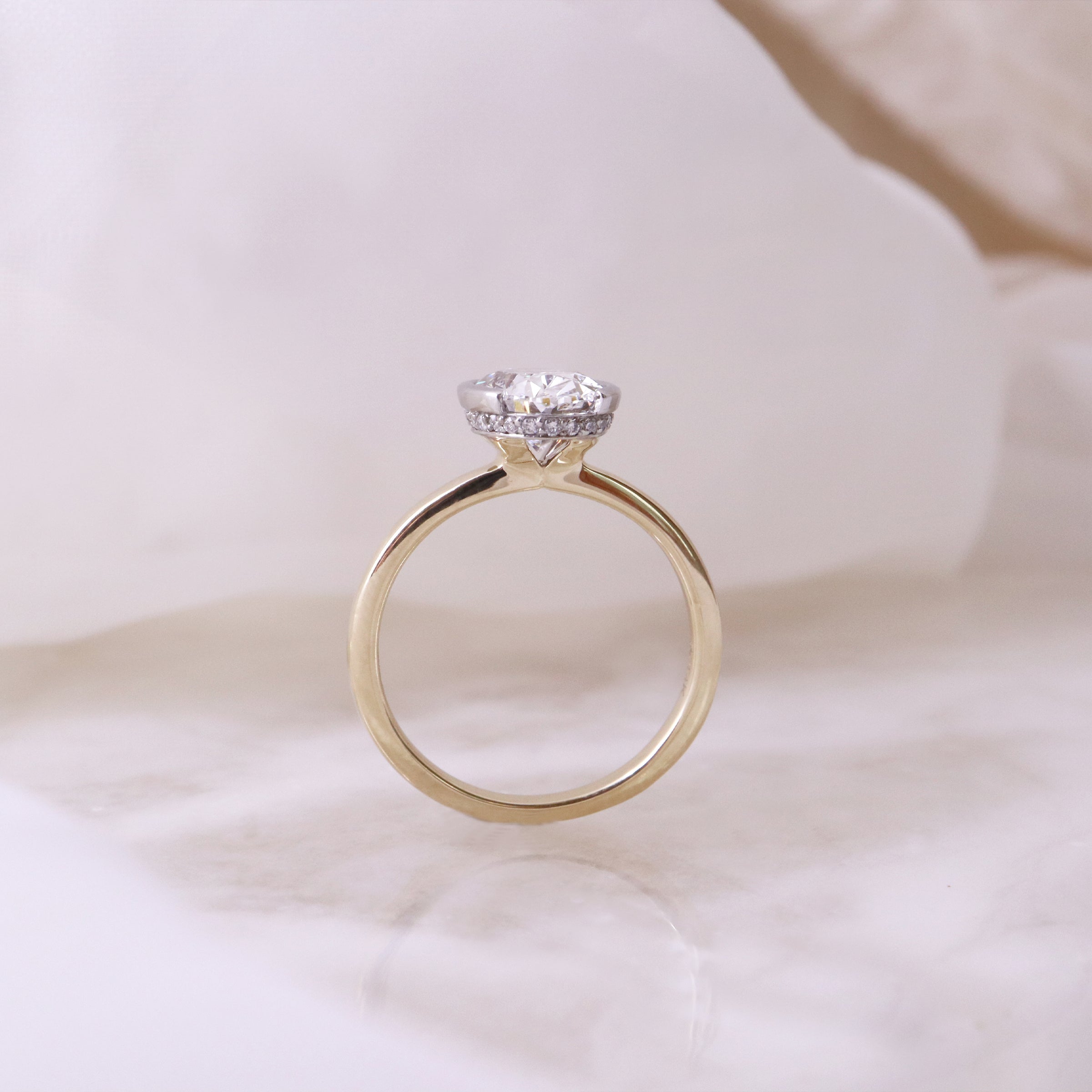 Diamond Oval Solitaire Engagement Ring - LG 2.12ct (39956)