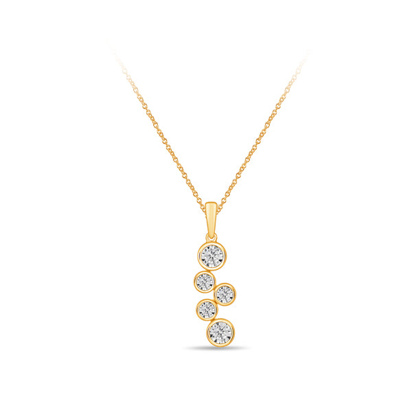 Diamond 5-Stone Pendant .18ct (40270)