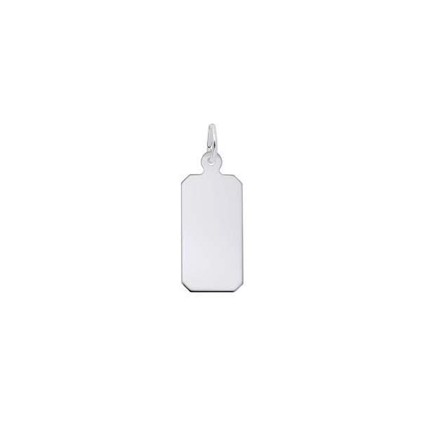 Sterling Silver Dog Tag Pendant (40467)