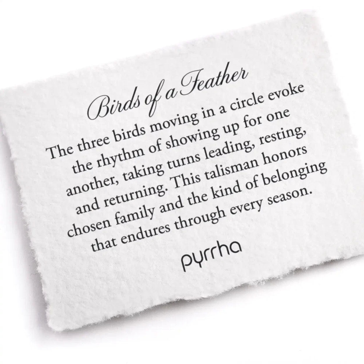 Pyrrha Necklace 'Birds of a Feather' 18in (40557)