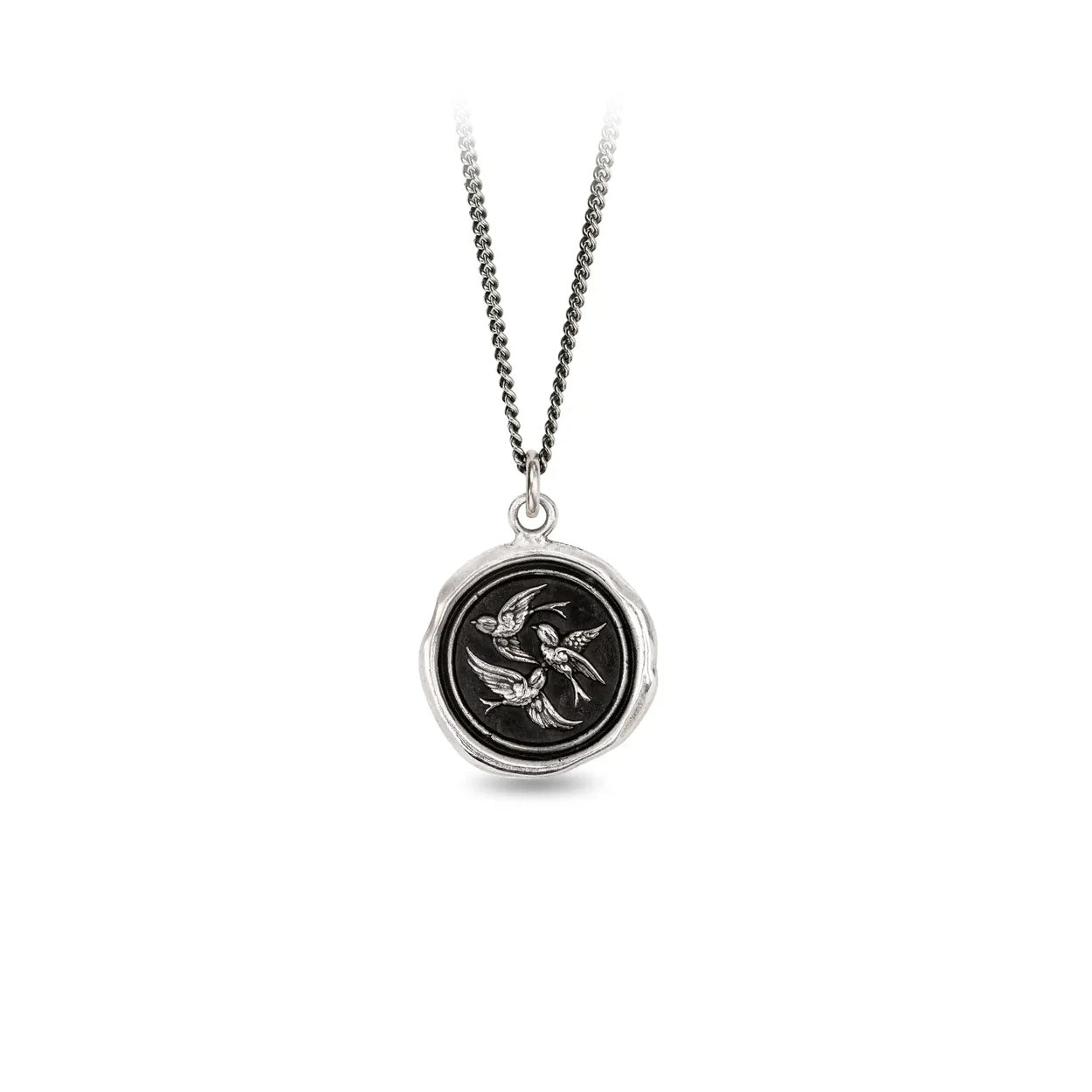 Pyrrha Necklace 'Birds of a Feather' 18in (40557)