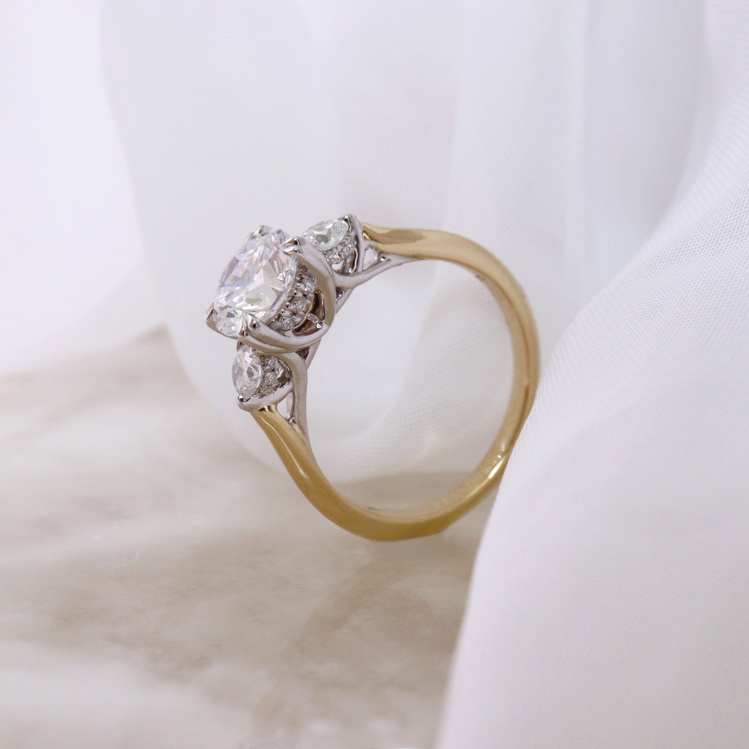 Diamond 3 Stone Engagement Ring - LG 1.92ct (40791)