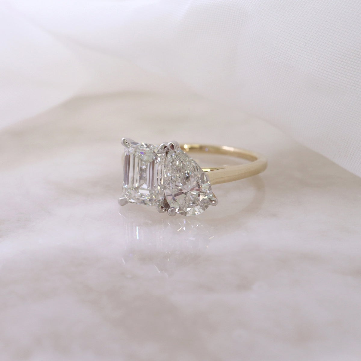 Diamond Toi et Moi Engagement Ring - LG 2.58ct (40915)