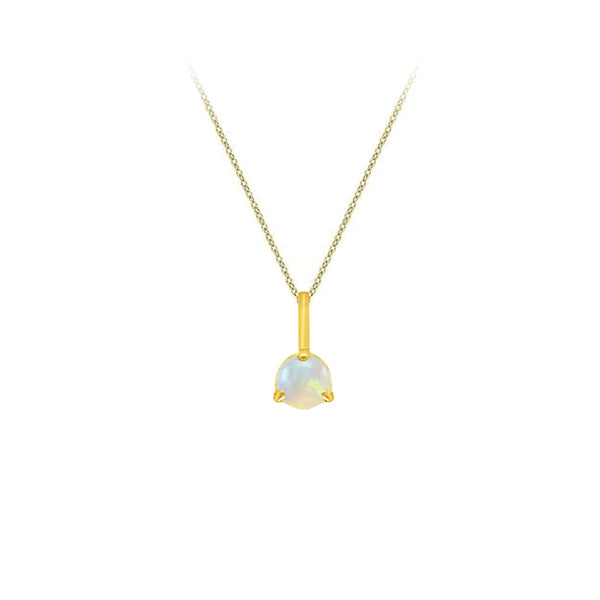 Genuine Opal Solitaire Pendant (40972)