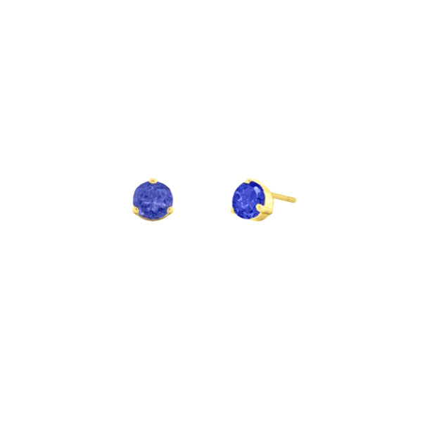 Lab Grown Sapphire Stud Earrings (40975)