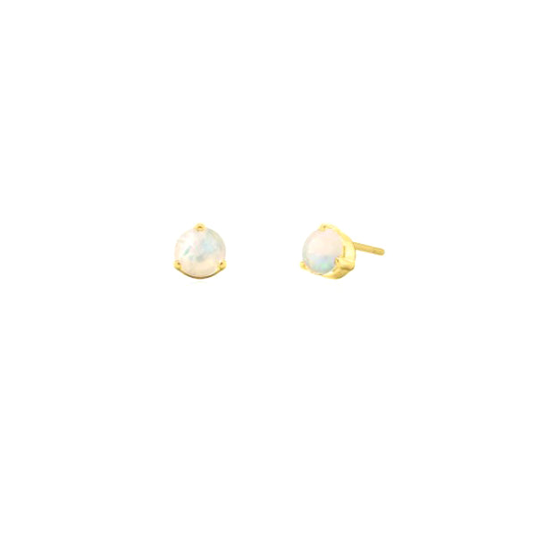 Genuine Opal Stud Earrings (40976)
