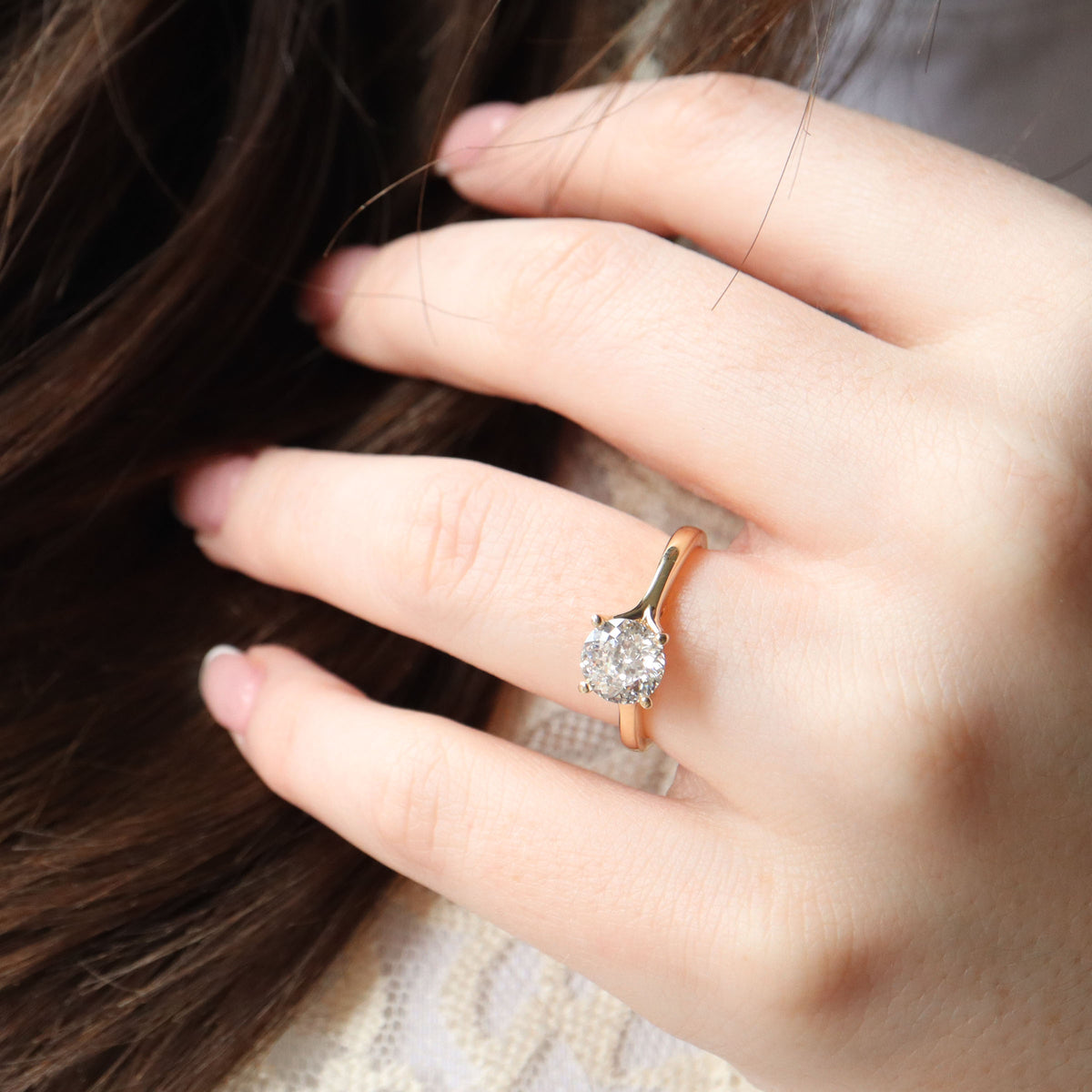 Diamond Fancy Cut Engagement Ring - LG 1.57ct (41059)