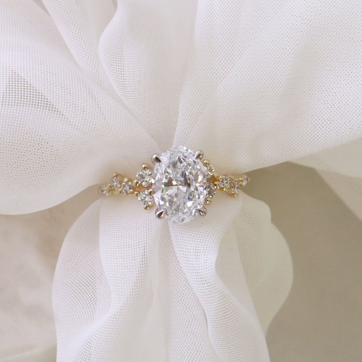 Diamond Cluster Engagement Ring - LG 1.87ct (41081)