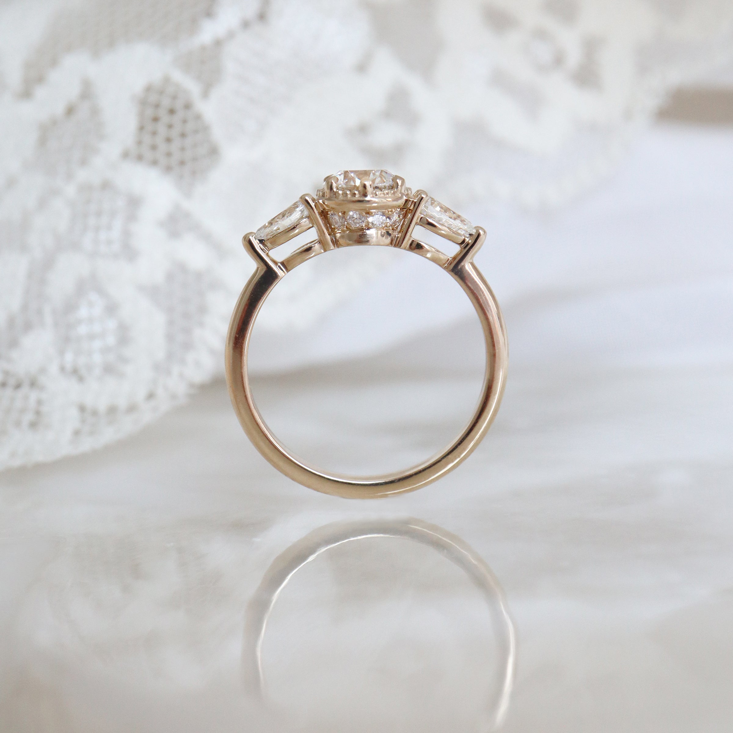 Canadian Diamond 3 Stone Engagement Ring 1.04ct (40829)