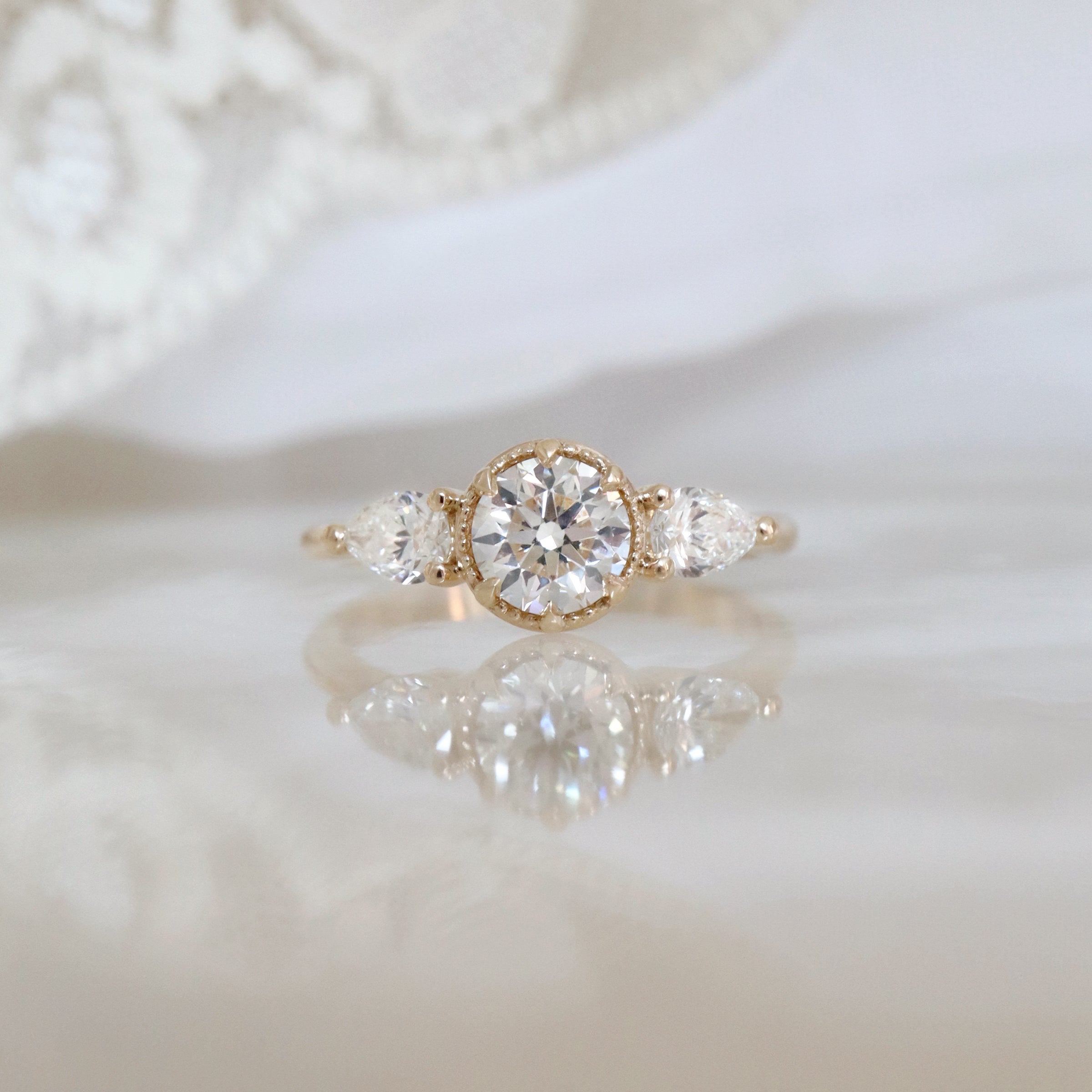 Canadian Diamond 3 Stone Engagement Ring 1.04ct (40829)