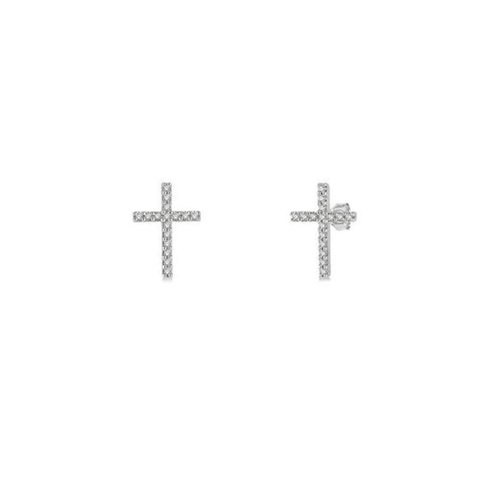 Diamond Cross Earrings .10ct (38717)