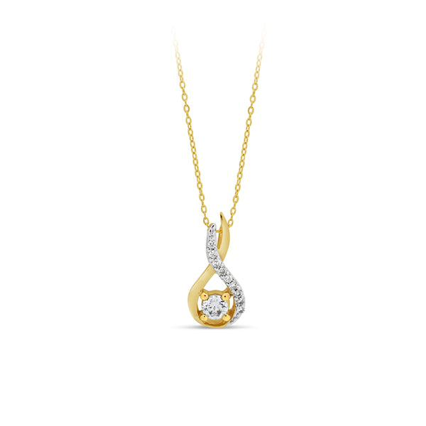 Diamond Teardrop Pendant (36622)