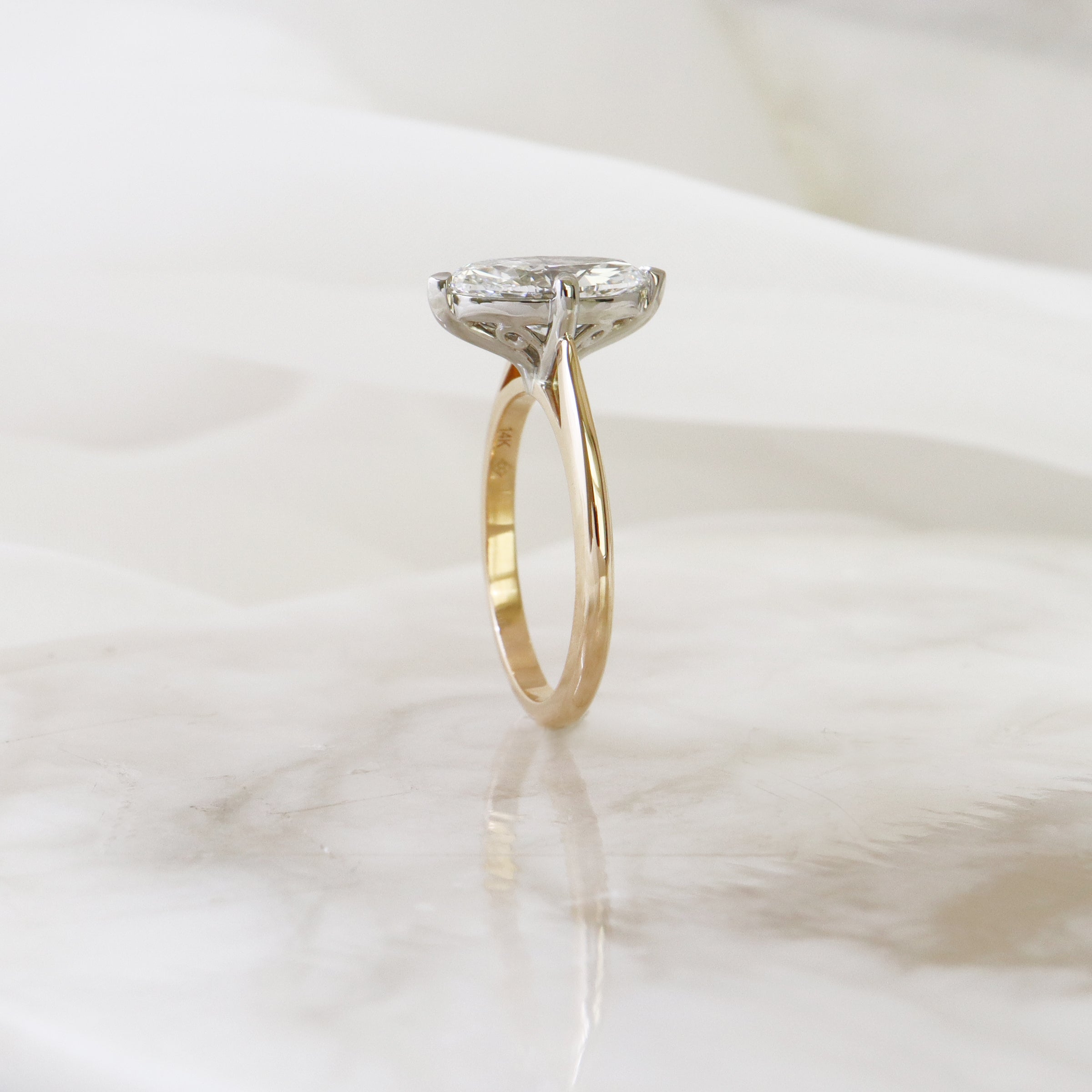 Diamond Solitaire Engagement Ring - LG 1.76cttw (38539)