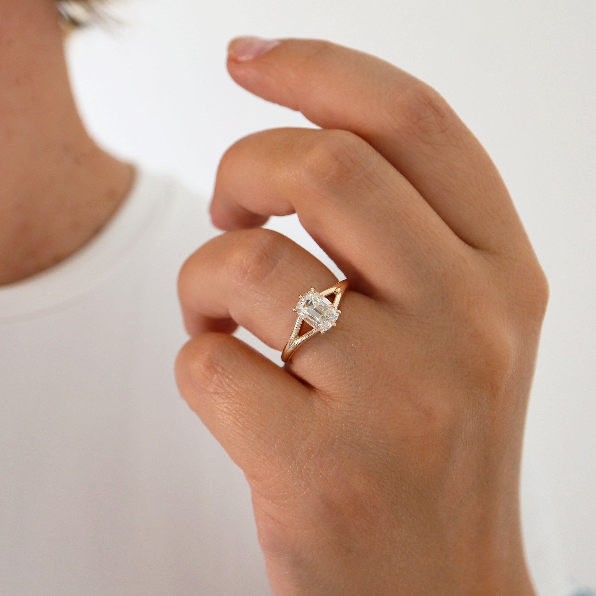 Diamond Old Mine Cut Solitaire Engagement Ring 1.51ct (40920)