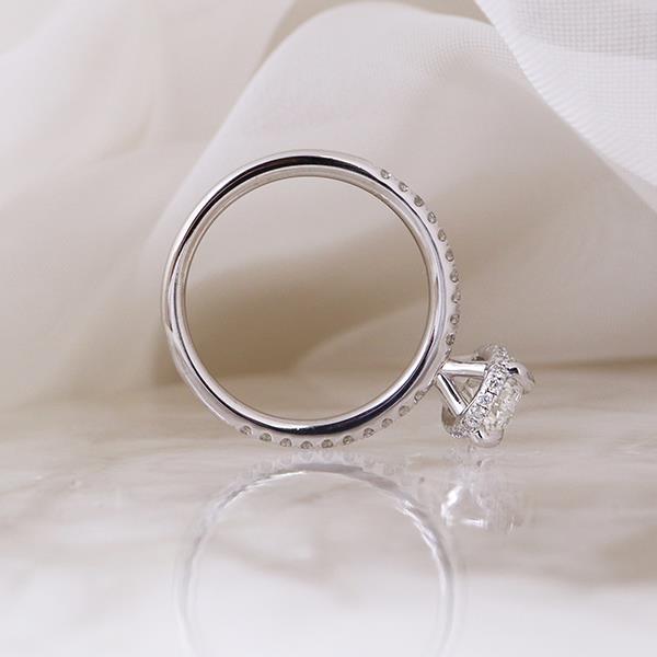 Diamond Hidden Halo Engagement Ring (37214)
