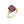 Canadian Maple Leaf Diamond and Pink Tourmaline Ring (37187)