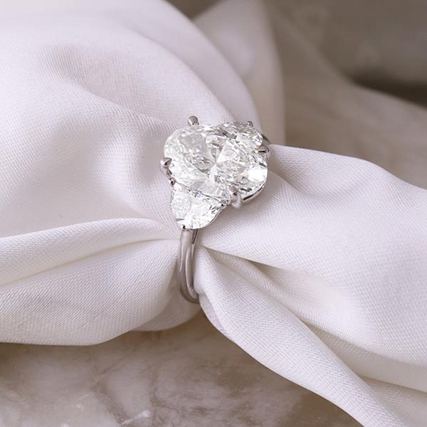 Diamond 3 Stone Engagement Ring - LG 3.75ctTW (38886)