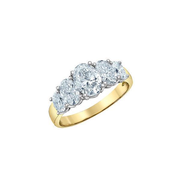 Diamond 5 Stone Oval Anniversary Ring - LG 2.55ctTW (39008)