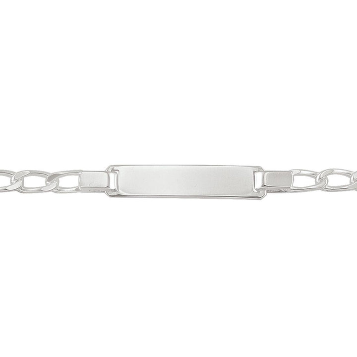 Sterling Silver Fancy Link ID Bracelet (30588)