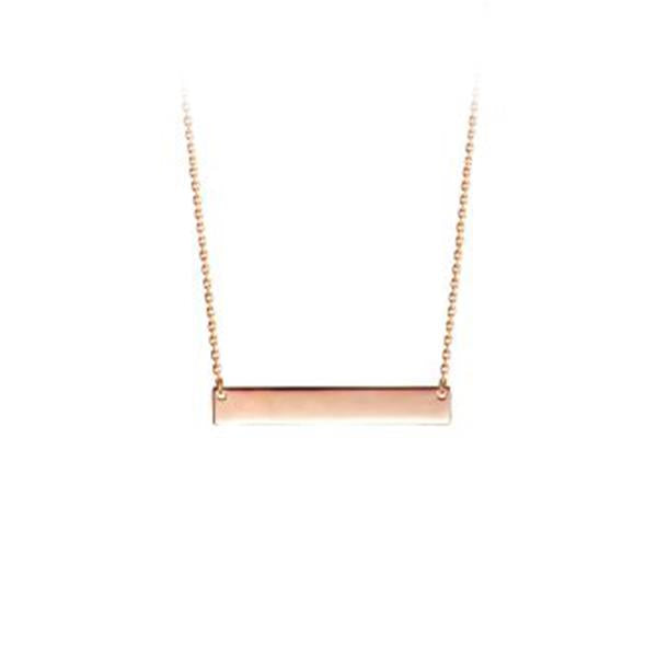 Gold Horizontal bar Necklace (31676)