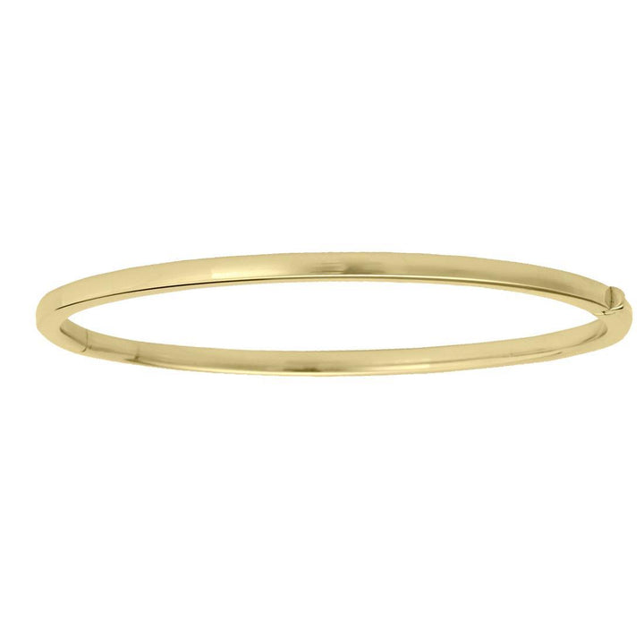 Gold Oval Bangle Bracelet (31717)