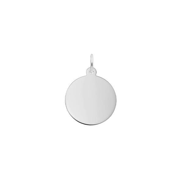 Sterling Silver Round Disc Pendant (32446)