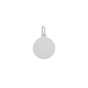 Sterling Silver Round Disc Pendant Small (32697)