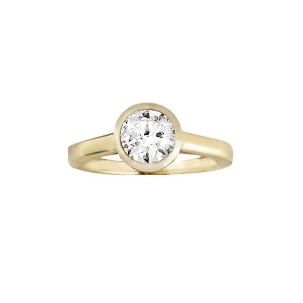 Diamond Solitaire Custom Engagement Ring (32705)