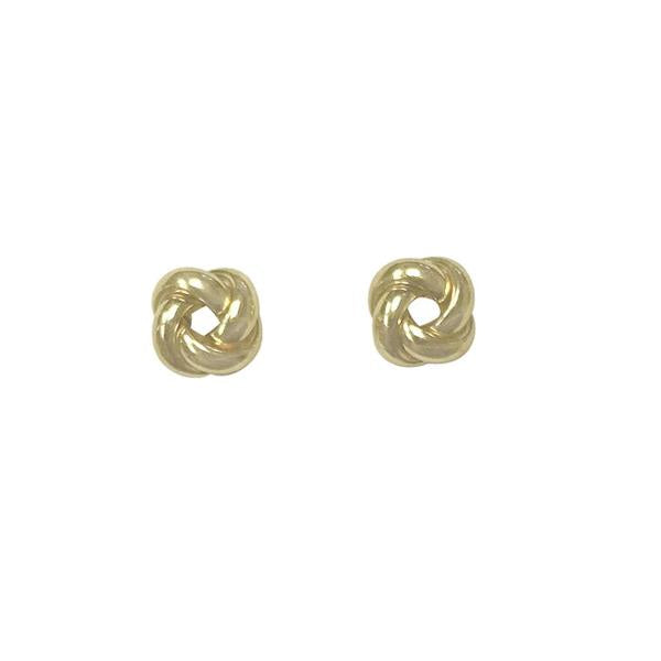 Gold Knot Stud Earrings (33133)
