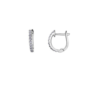 Diamond Huggie Hoop Earrings (33946)