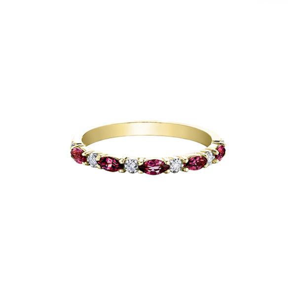 Genuine Ruby and Diamond Band (34768)