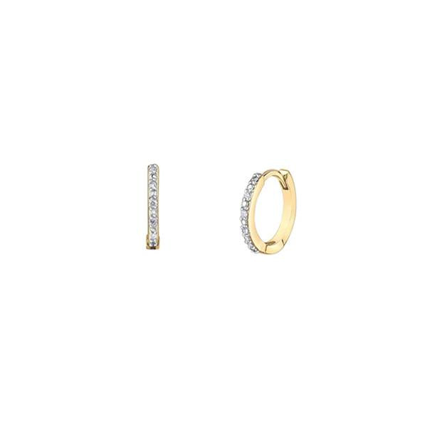 Diamond Huggie Earrings .05ct (34878)