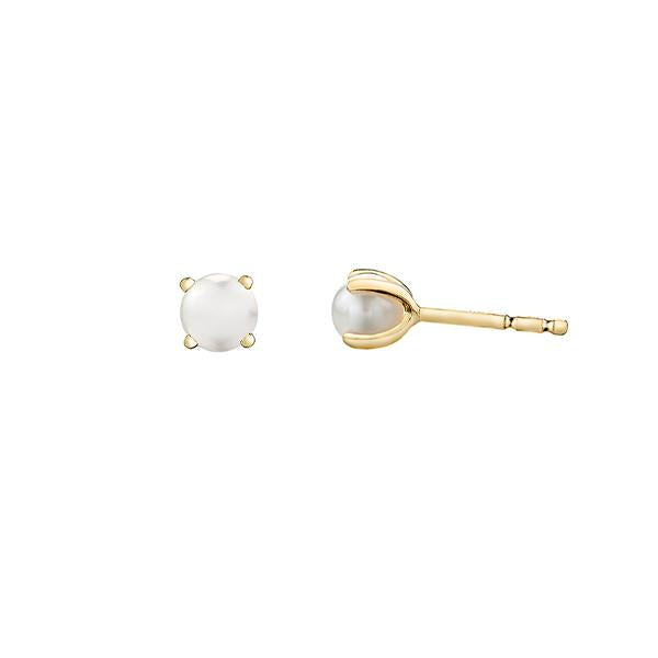 Genuine Pearl Earrings 4mm (34880)