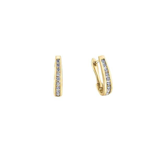 Diamond Hoop Earrings .33ct (34979)