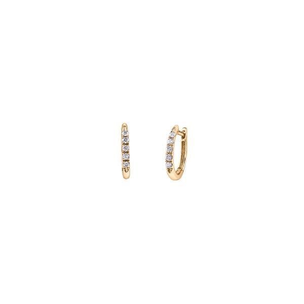Diamond Huggie Hoop Earrings .15ct (34987)