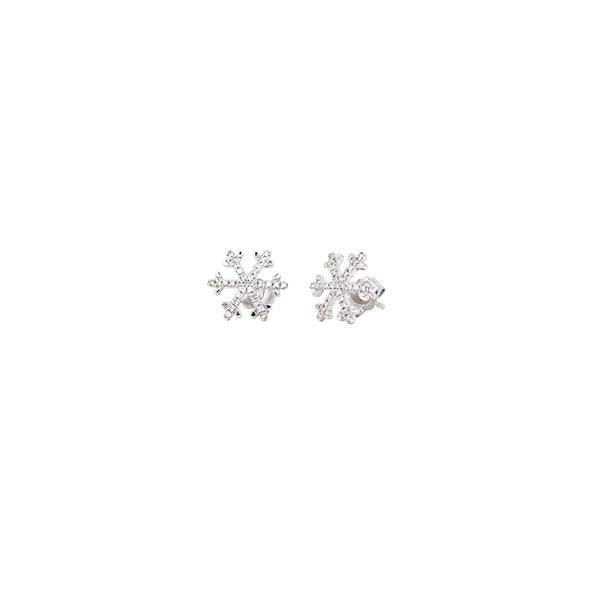 Diamond Snowflake Earrings (35583)