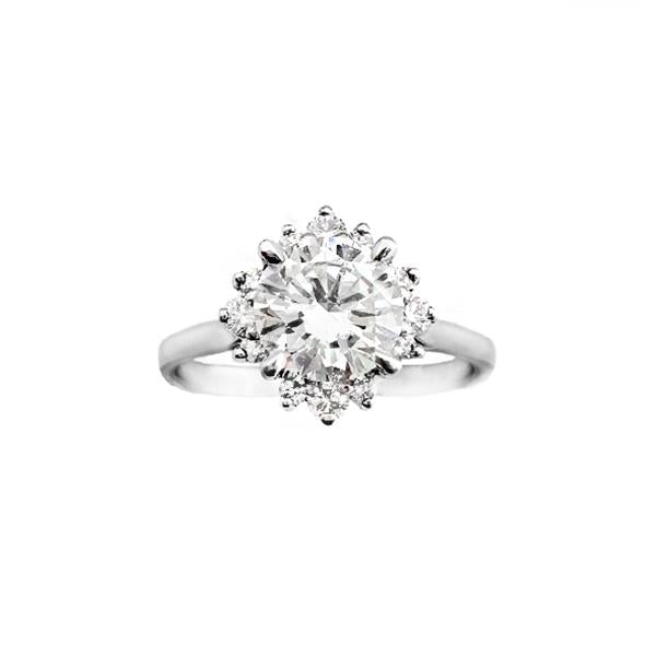 Diamond Custom Engagement Cluster Ring (36001)