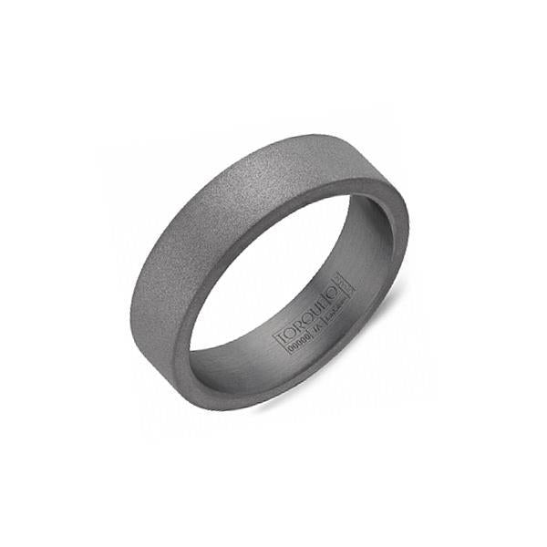 Gents Grey Tantalum Wedding Band (36015)