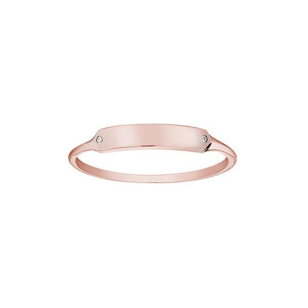 Ladies Diamond Signet Ring (36583)