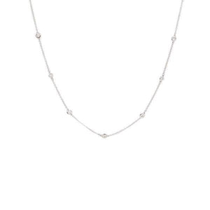 Diamond Station Necklace 1.00ct