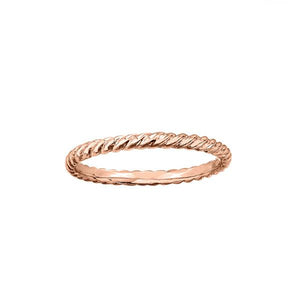 Gold Stackable Rope Band (37011)