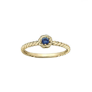 Genuine Sapphire Flower Ring (37012)